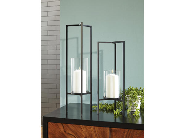Ginette Candle Holder (Set of 2) Accents Ashley Furniture