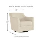 Bradney Swivel Accent Chair Chairs Ashley Furniture 24