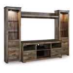 Trinell 4-Piece Entertainment Center Entertainment Stands Ashley Furniture 11