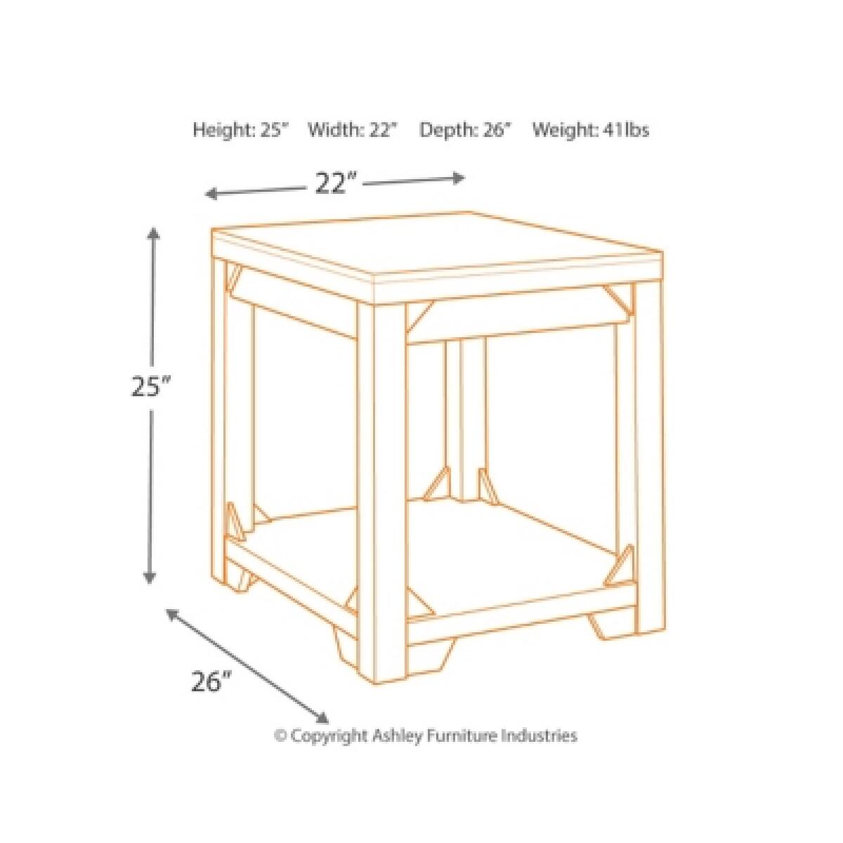 Fregine End Table End tables Ashley Furniture 14