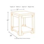 Fregine End Table End tables Ashley Furniture 23