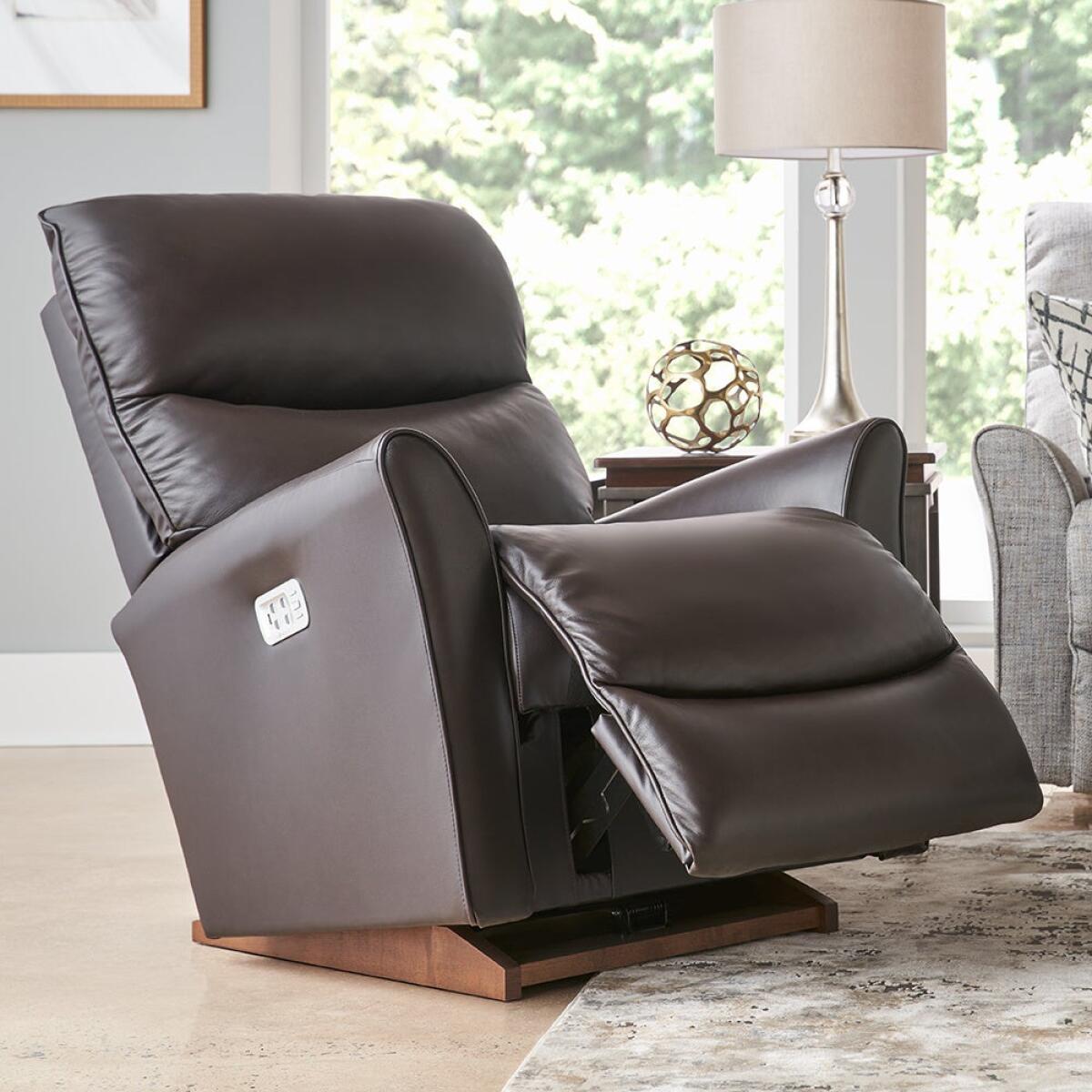 Rowan Power Rocker Recliner with Headrest and Lumbar Recliners Customizable 4