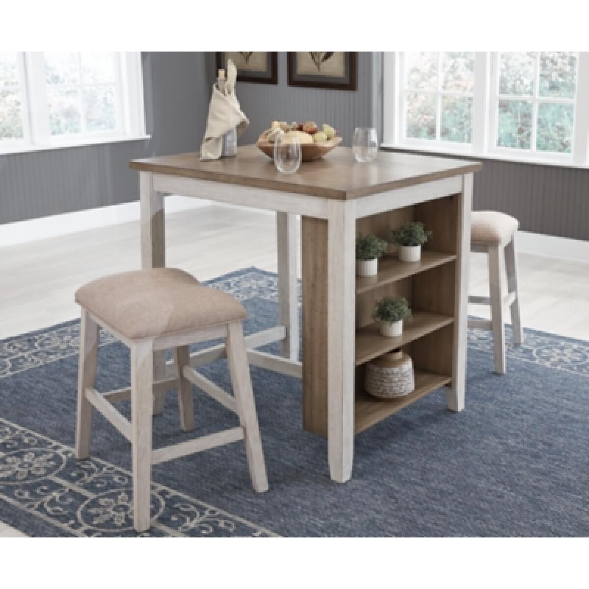 Skempton Counter Height Dining Table and Bar Stools (Set of 3) Dining Tables Ashley Furniture 11