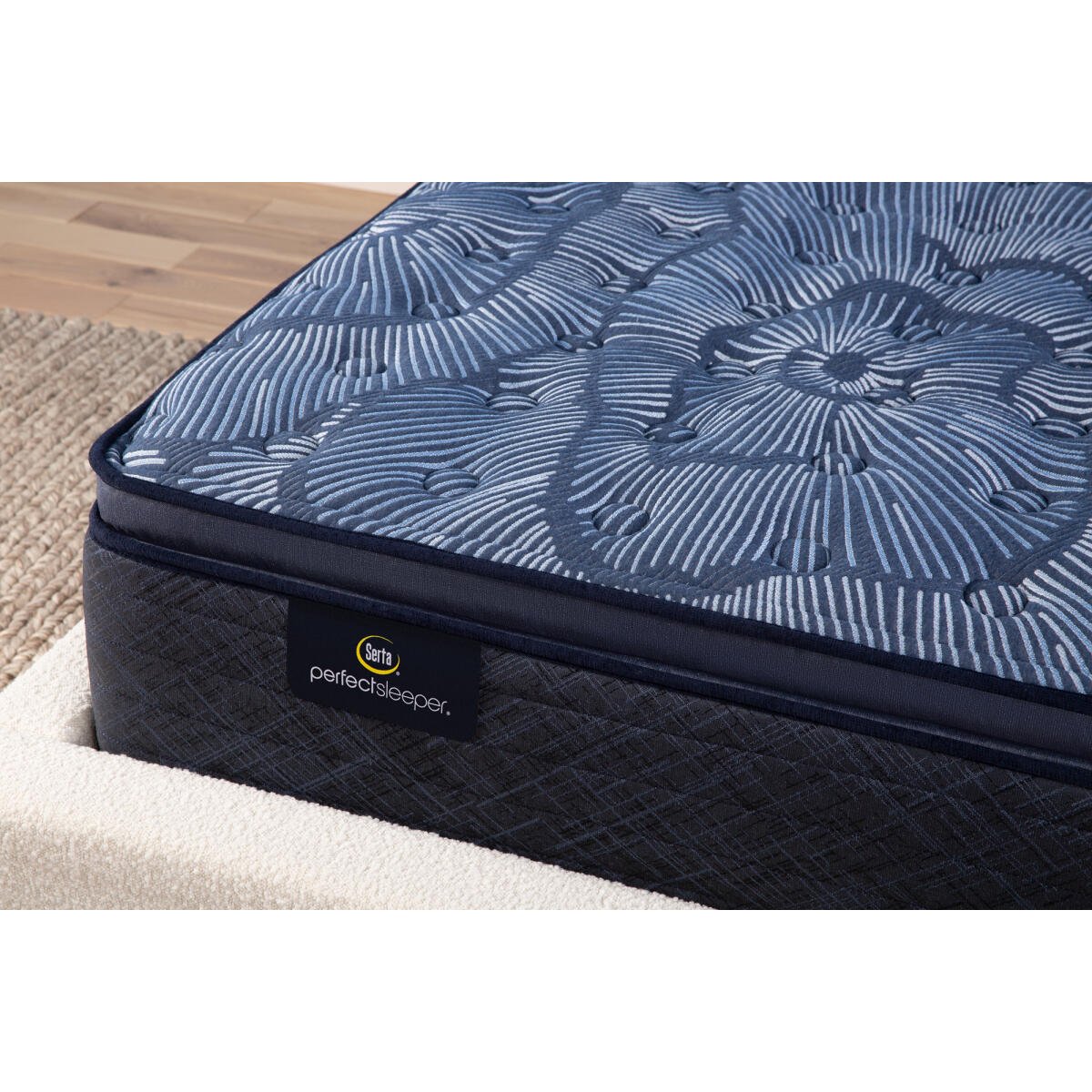 Perfect Sleeper Cobalt Calm Medium Pillow Top California King All Positions 10