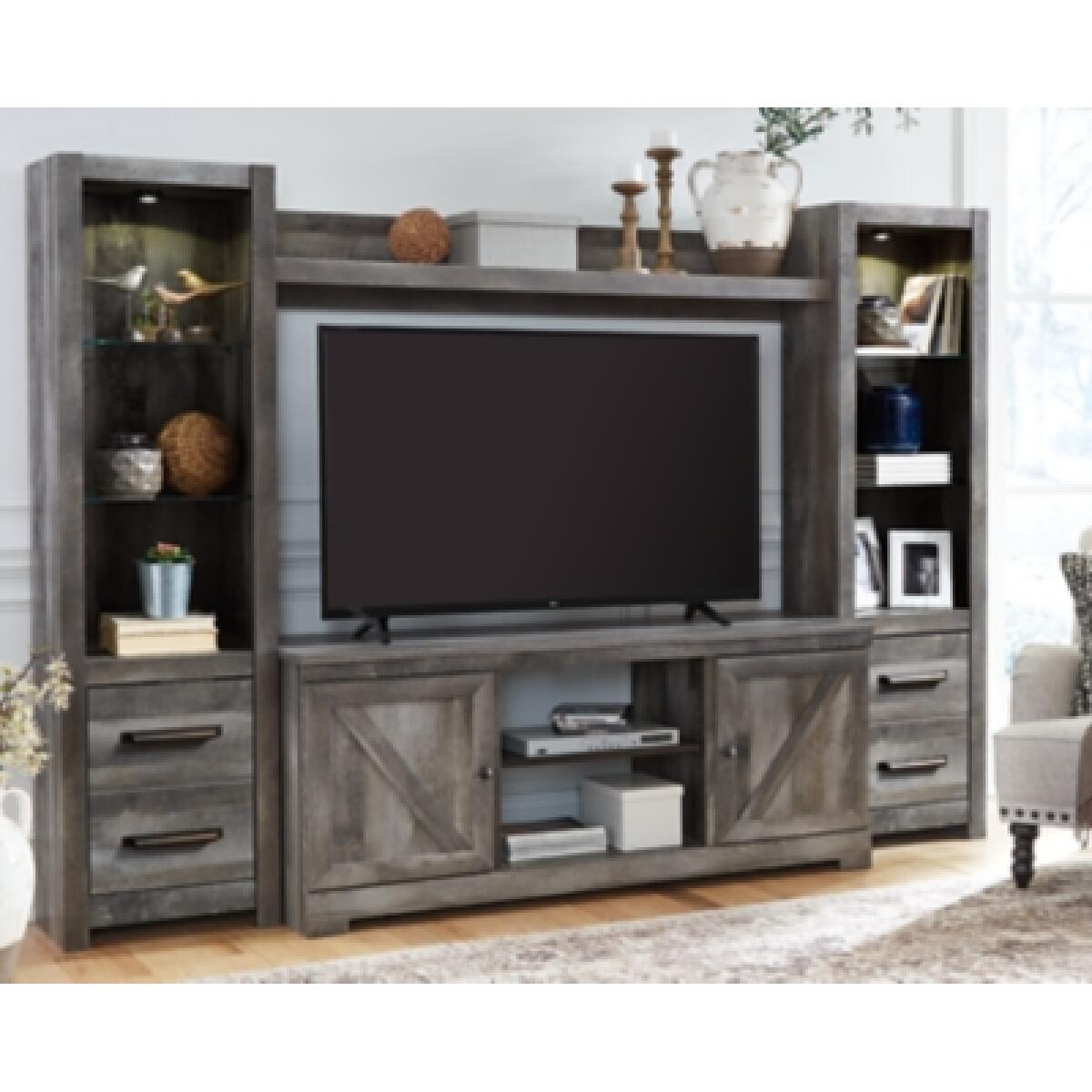 Wynnlow 4-Piece Entertainment Center Entertainment Stands Ashley Furniture 14