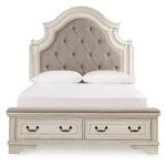Realyn Queen Upholstered Storage Bed Beds Ashley Furniture 18