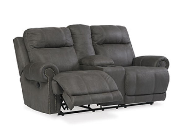 Austere Reclining Loveseat with Console Loveseats Ashley Furniture