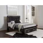 Kaydell Queen Upholstered Panel Bed with Storage