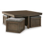 Boardernest Coffee Table with 4 Stools Cocktail & Coffee Tables Ashley Furniture 21
