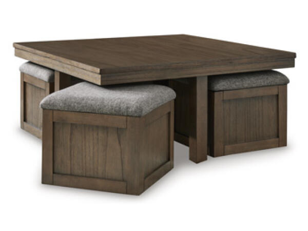 Boardernest Coffee Table with 4 Stools Cocktail & Coffee Tables Ashley Furniture