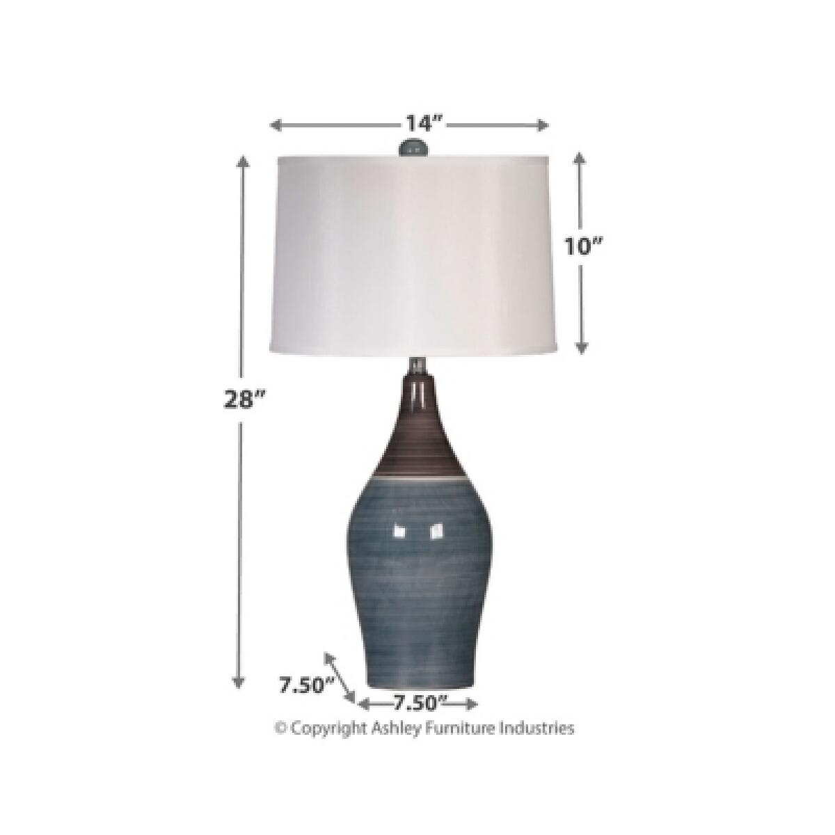 Niobe Table Lamp (Set of 2) Lighting Ashley Furniture 13