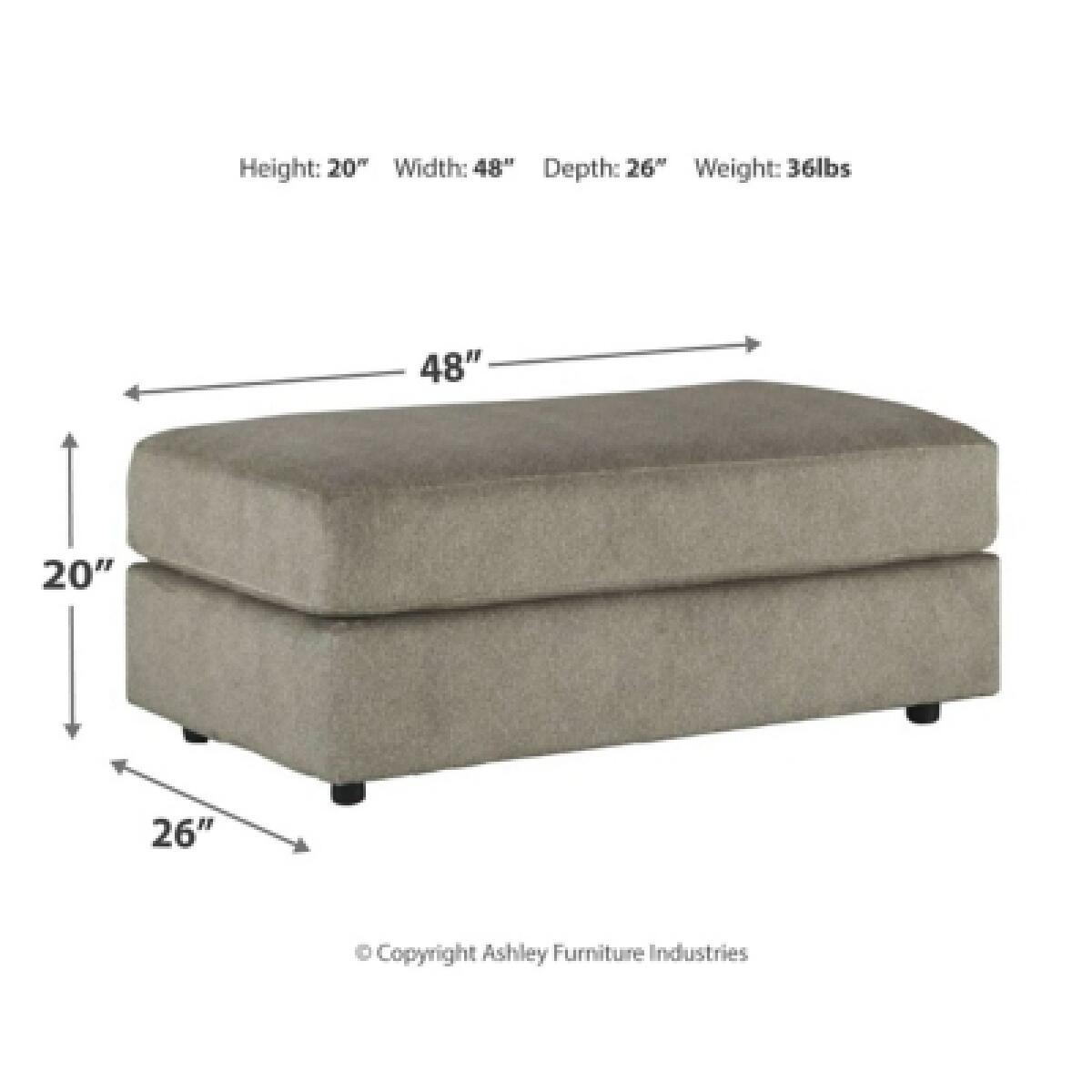 Soletren Oversized Ottoman Ottomans & Poufs Ashley Furniture 12