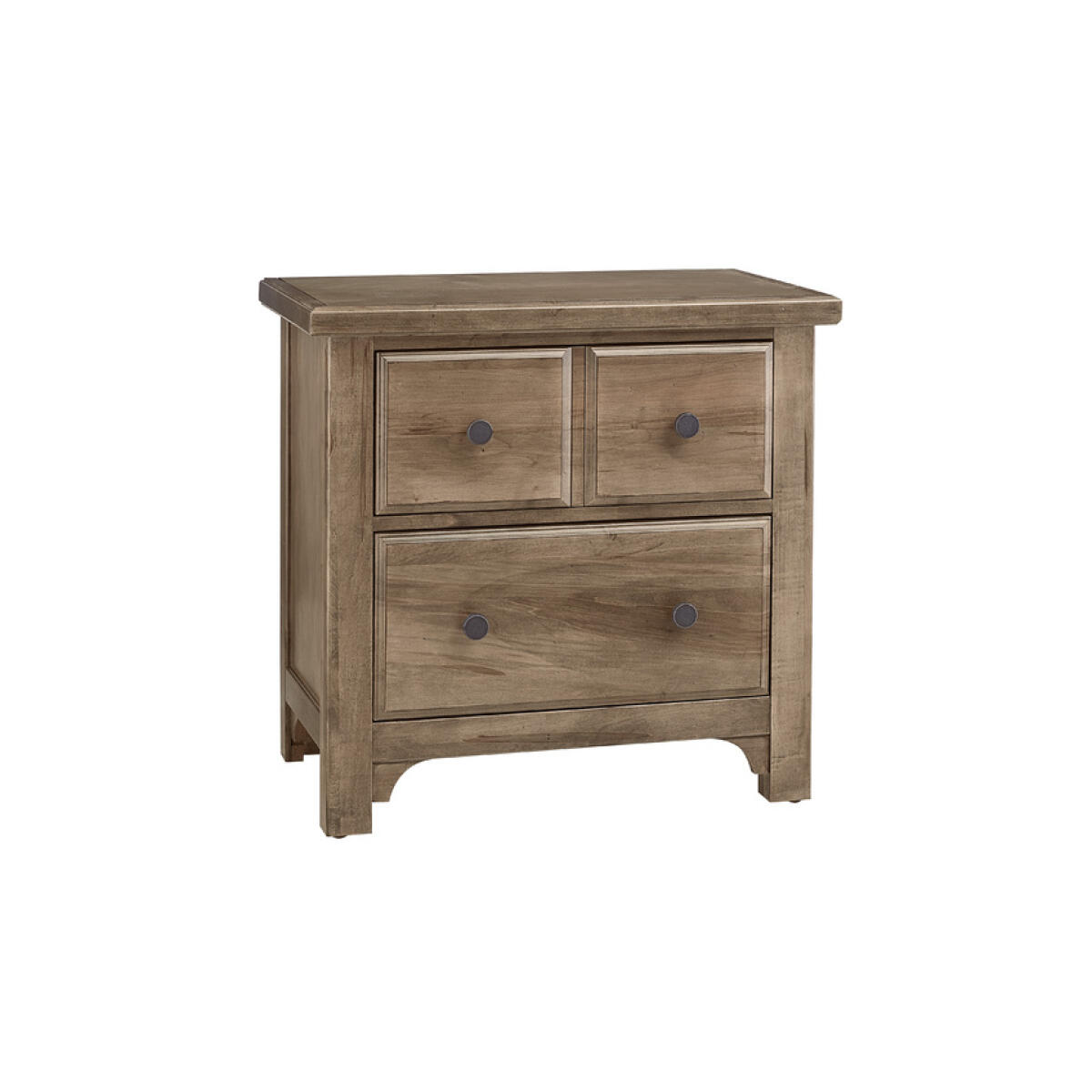 Cool Farmhouse 2 Drawer Nightstand Natural CF Nightstands 5