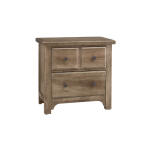 Cool Farmhouse 2 Drawer Nightstand Natural CF Nightstands 9
