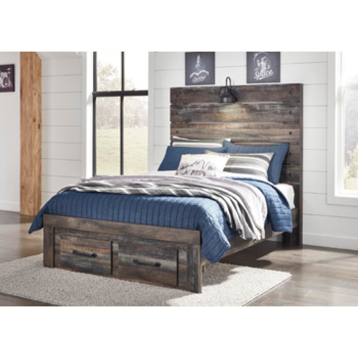Drystan Full Panel Bed with 2 Storage Drawers Beds Ashley Furniture 8