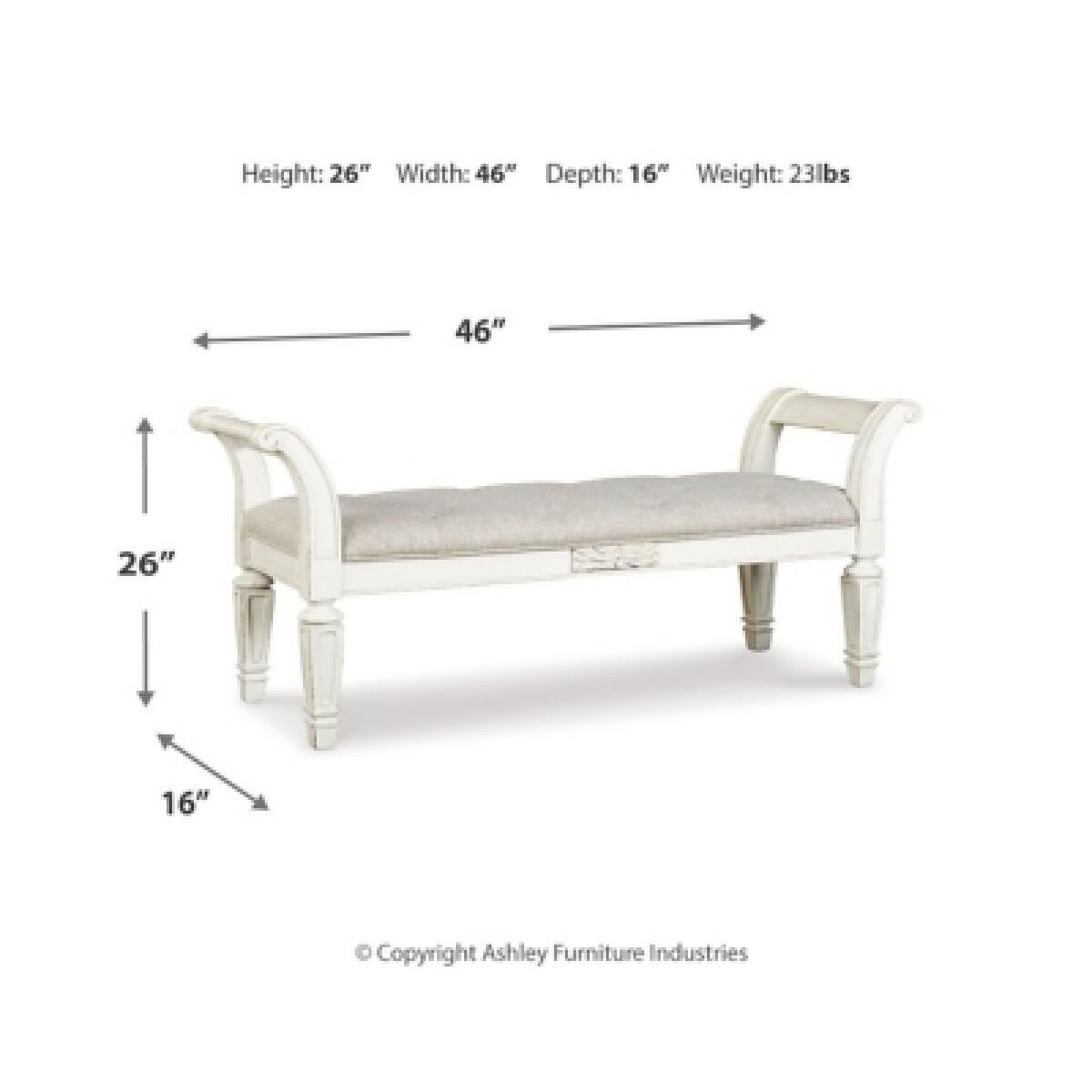 Realyn Accent Bench Accent Furniture Ashley Furniture 13