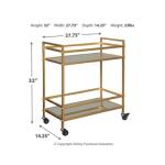 Kailman Bar Cart Bar Furniture Ashley Furniture 14