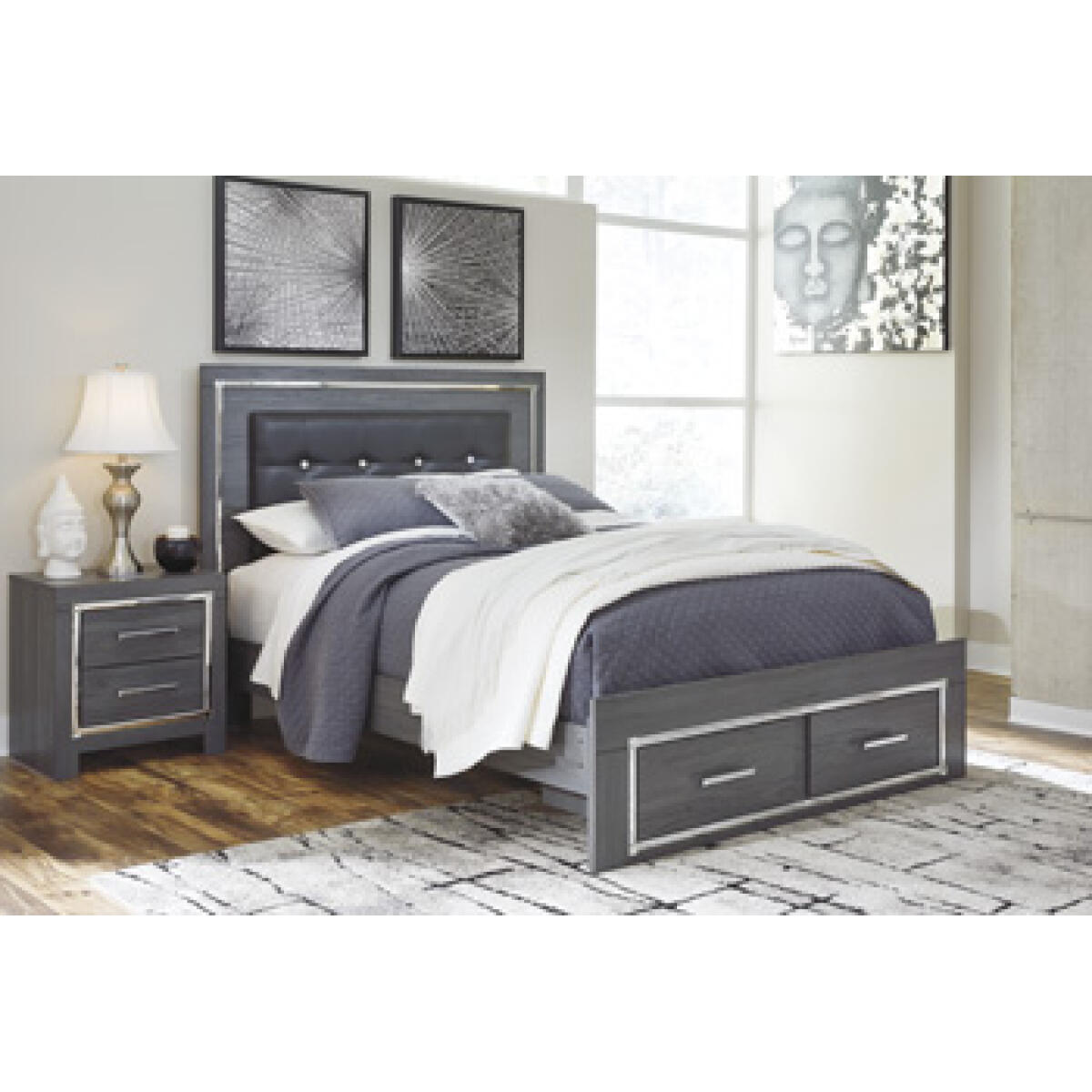 Lodanna Queen Panel Bed with 2 Storage Drawers Beds Ashley Furniture 11