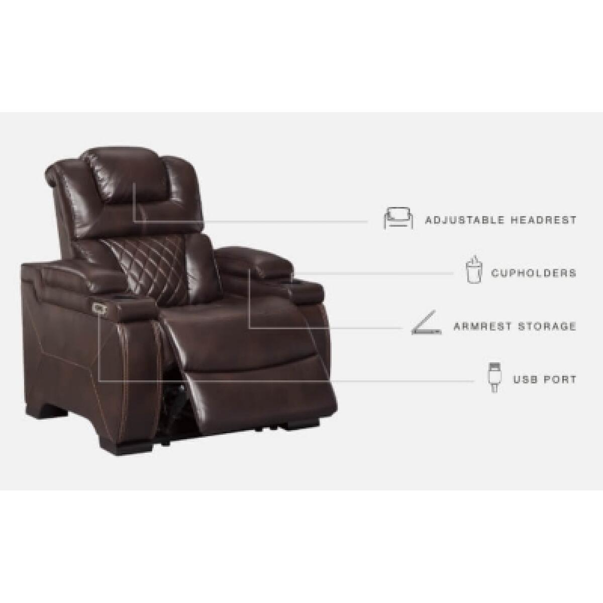Warnerton Power Recliner Recliners Ashley Furniture 26