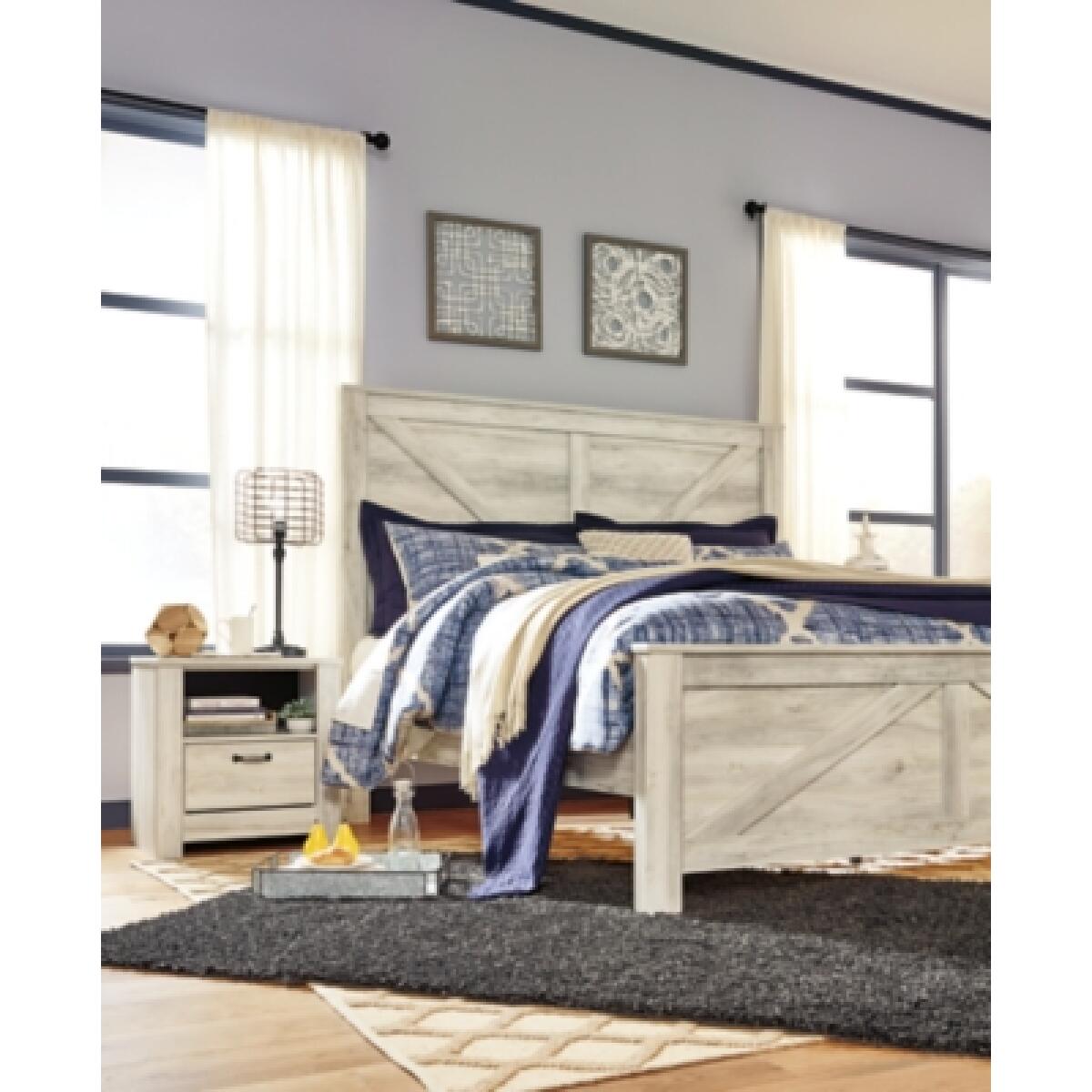 Bellaby King Crossbuck Panel Bed Beds Ashley Furniture 14
