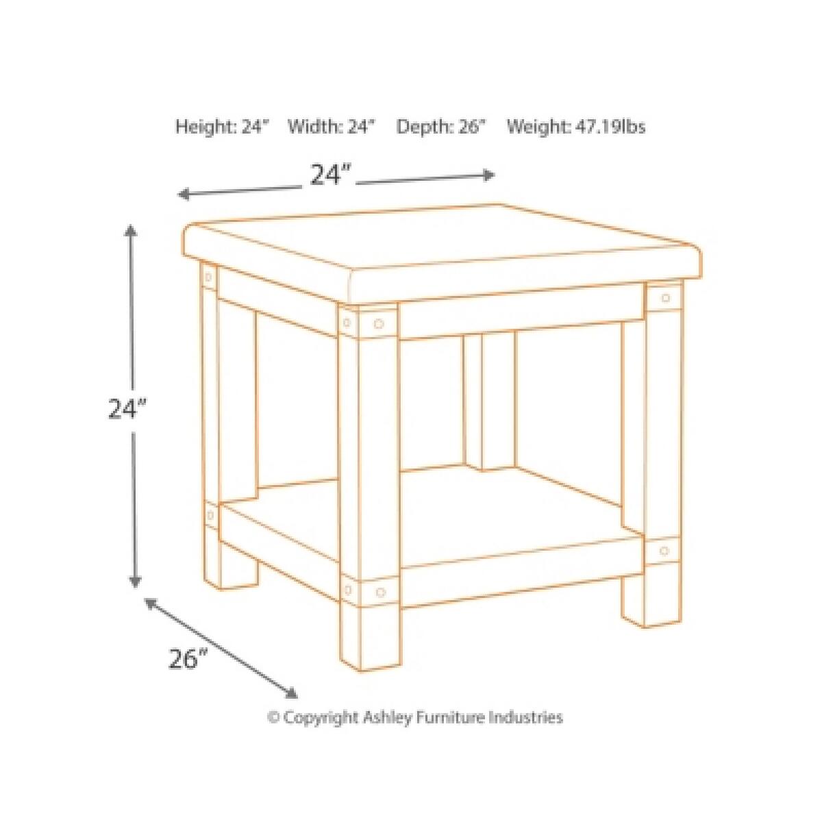 Carynhurst End Table End tables Ashley Furniture 19
