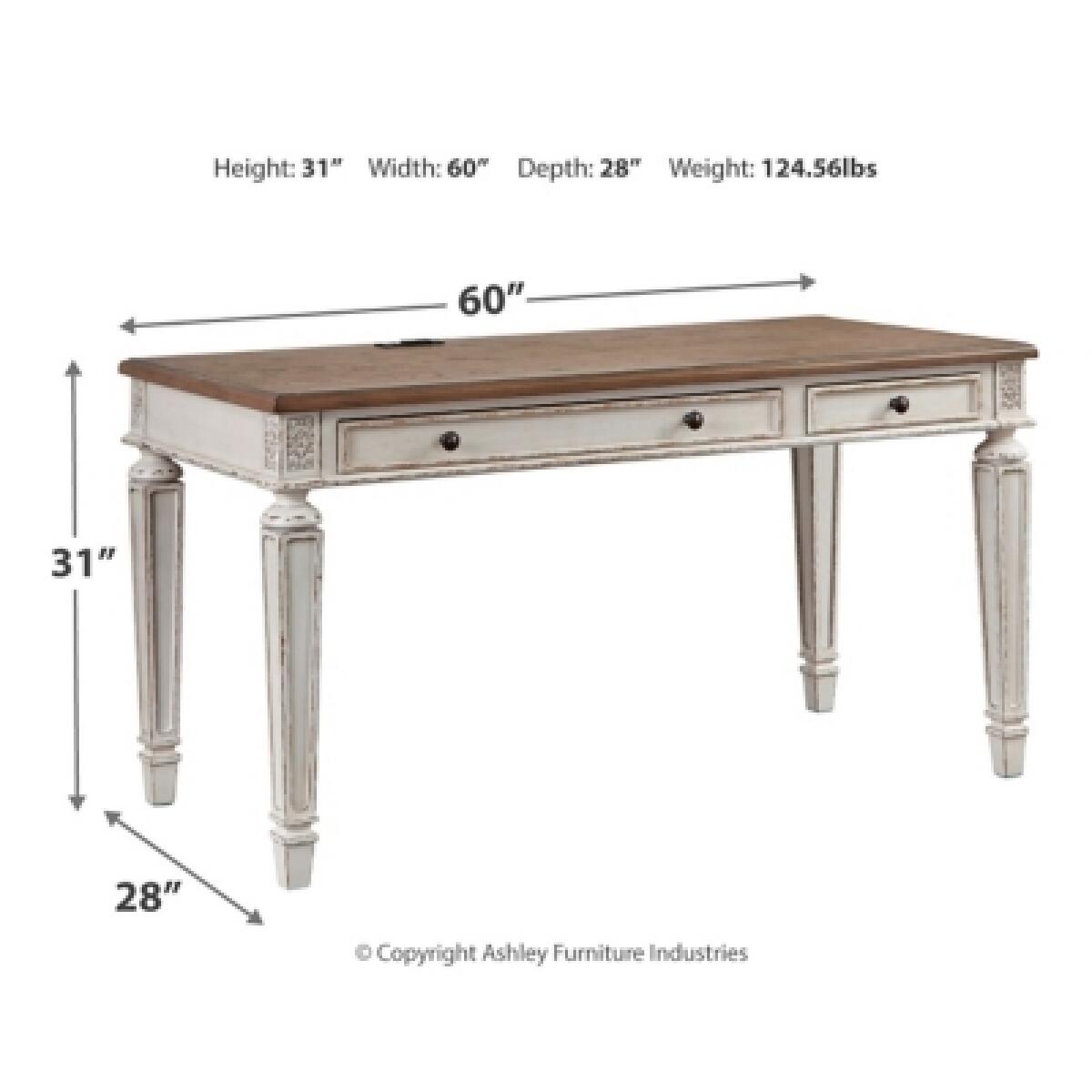 Realyn 60″ Home Office Desk Desks Ashley Furniture 17