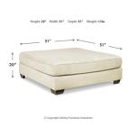 Rawcliffe Oversized Accent Ottoman Ottomans & Poufs Ashley Furniture 17