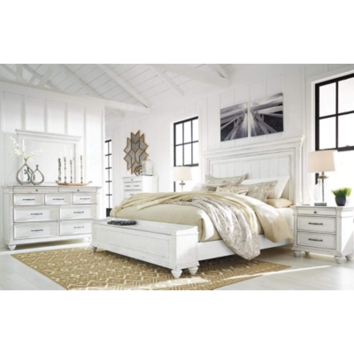 Kanwyn Queen Panel Bed with Storage Bench Beds Ashley Furniture 25