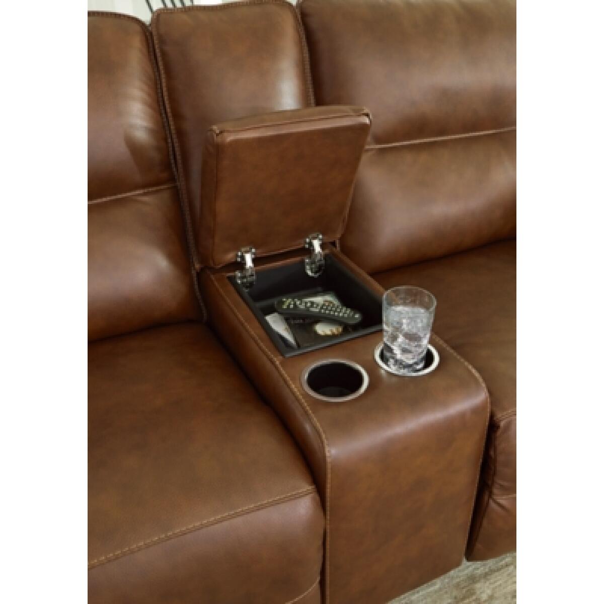 Francesca Power Reclining Loveseat with Console Loveseats Ashley Furniture 19