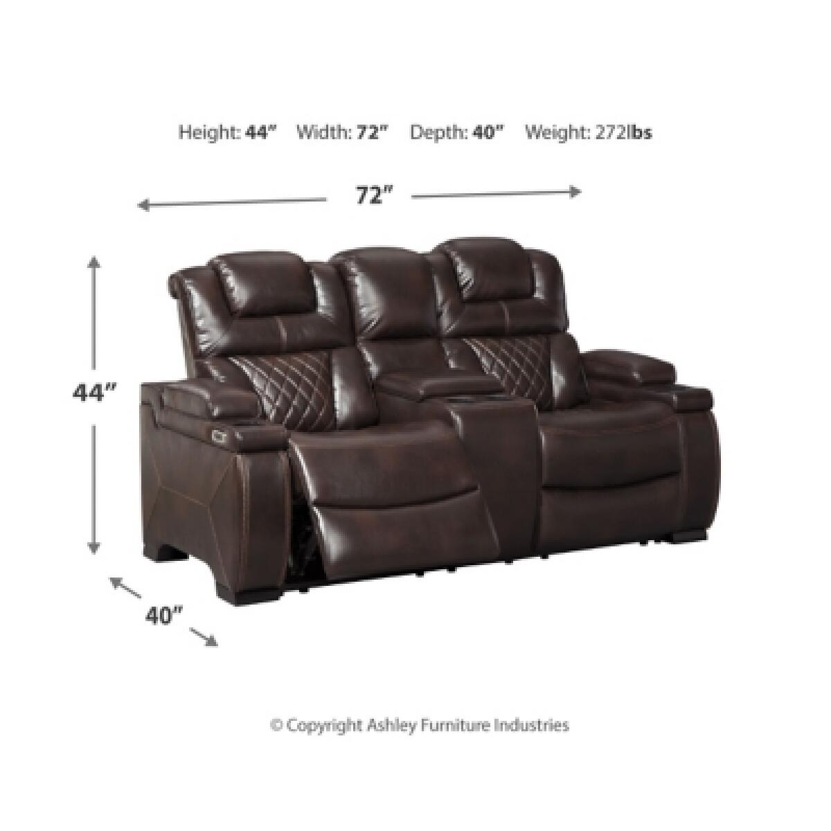 Warnerton Power Reclining Loveseat with Console Loveseats Ashley Furniture 19