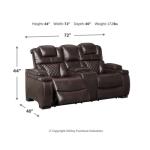 Warnerton Power Reclining Loveseat with Console Loveseats Ashley Furniture 33