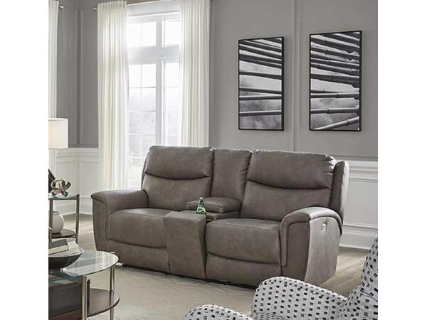 Ovation Double Reclining Loveseat with Console Loveseats Customizable