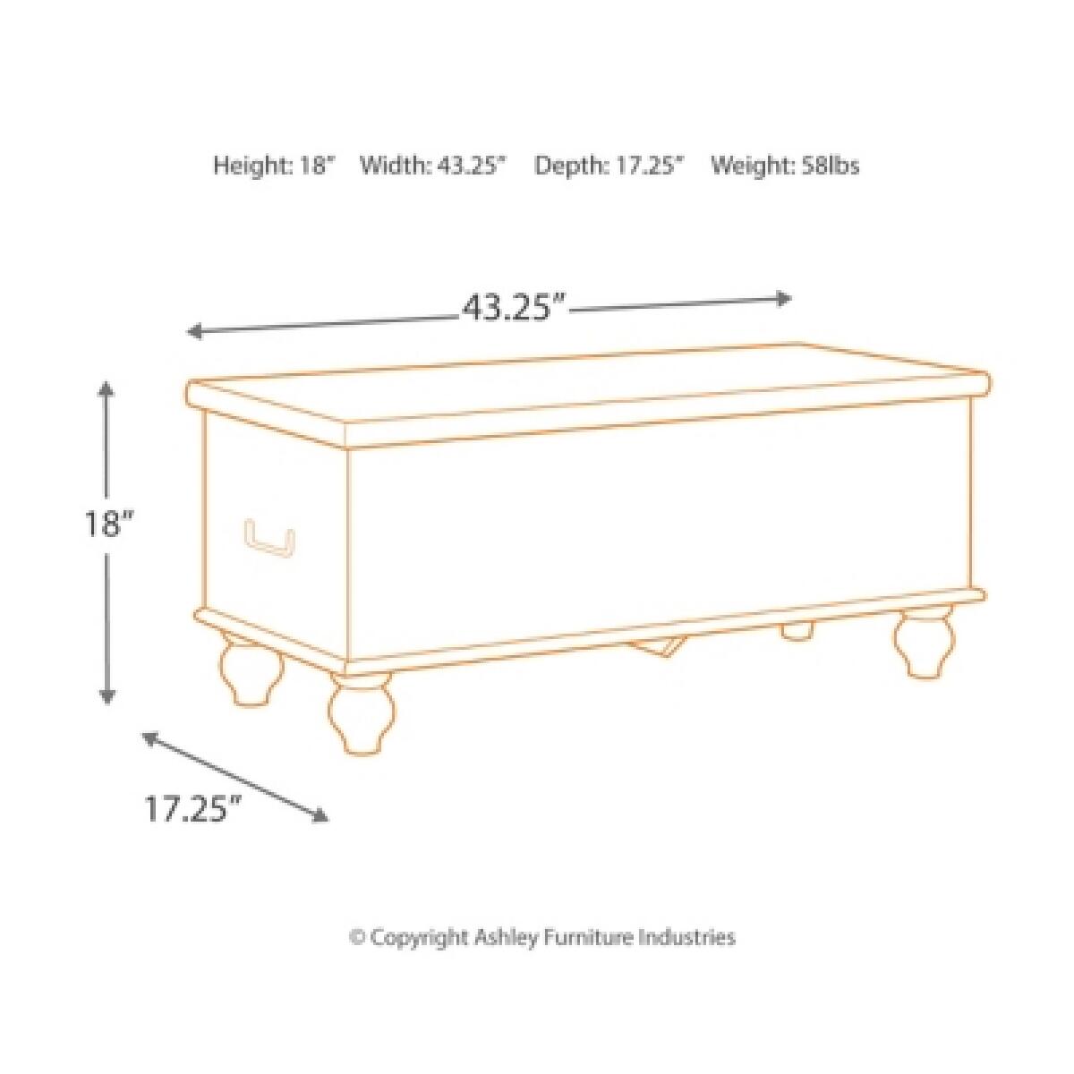 Fossil Ridge Storage Bench Accent Furniture Ashley Furniture 11