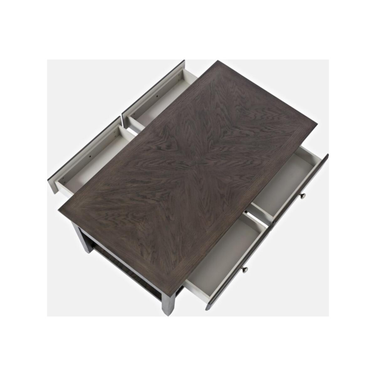 carlton cocktail table 4 drawer castered Cocktail & Coffee Tables Jofran 6