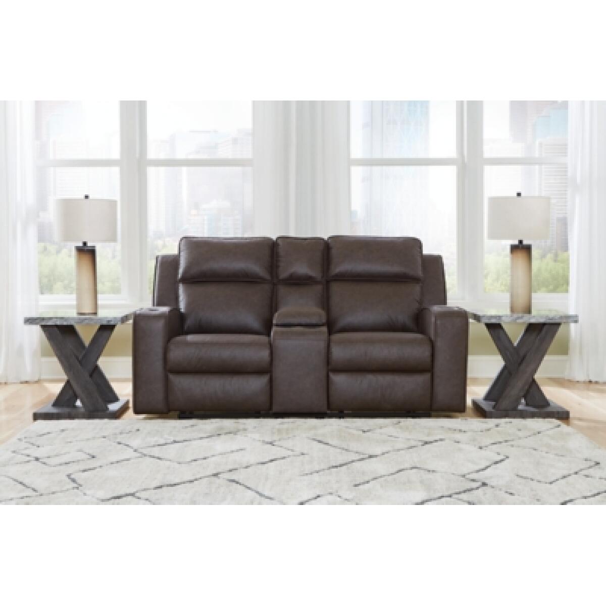Lavenhorne Reclining Loveseat with Console Loveseats Ashley Furniture 12