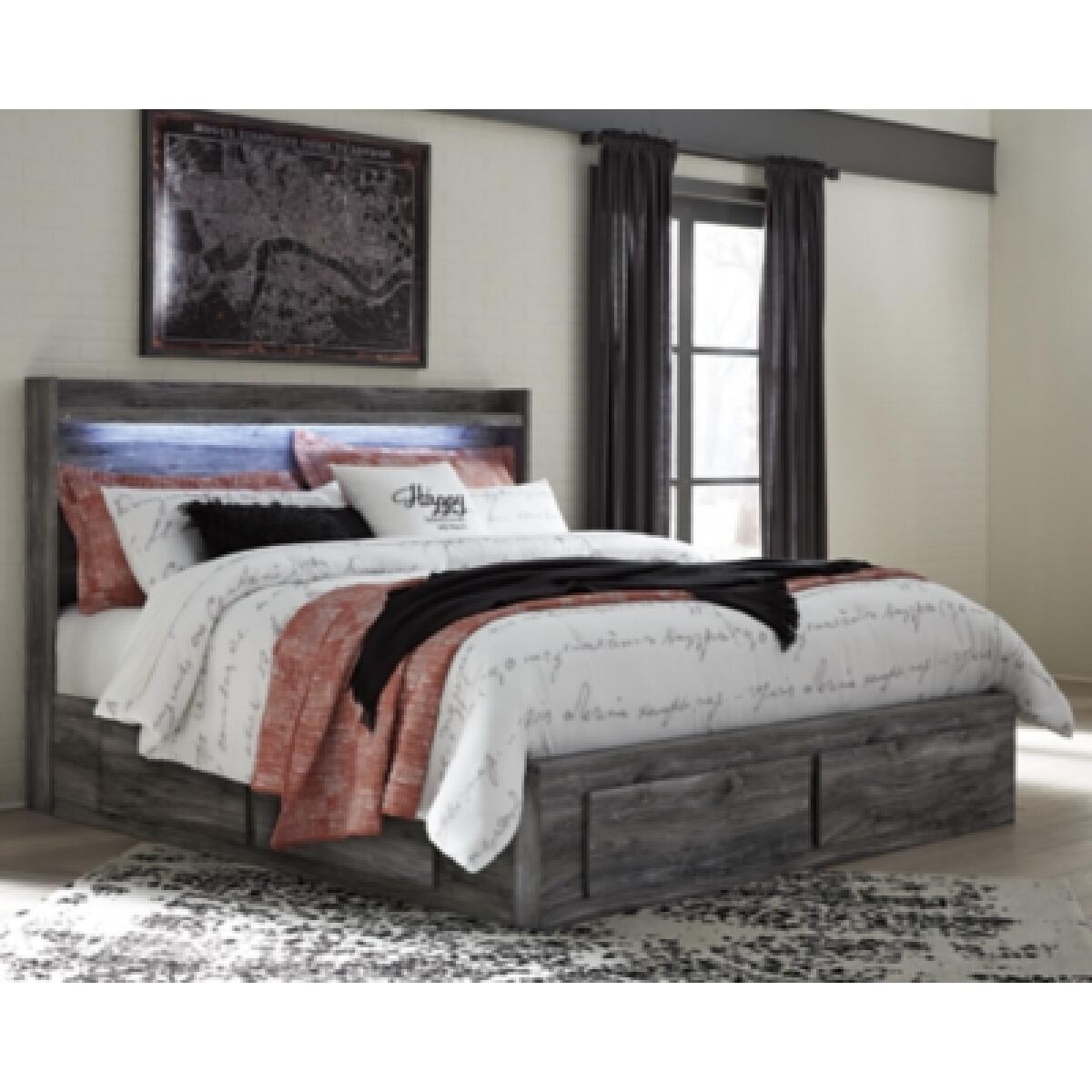 Baystorm King Panel Bed with 6 Storage Drawers Beds Ashley Furniture 6