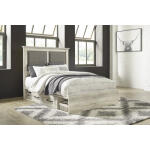Cambeck King Upholstered Panel Bed with 2 Side Under Bed Storage