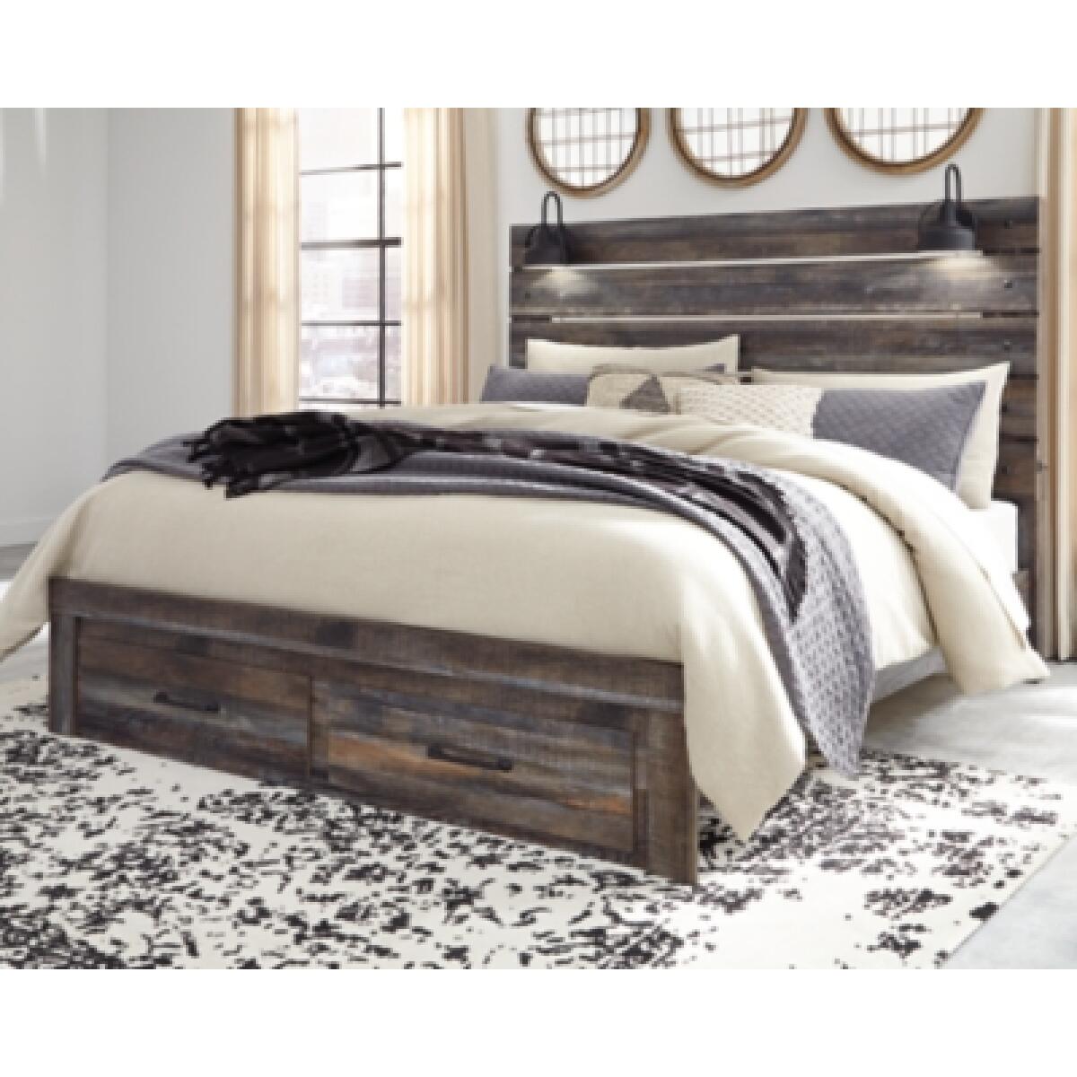 Drystan King Panel Bed with 2 Storage Drawers Beds Ashley Furniture 9
