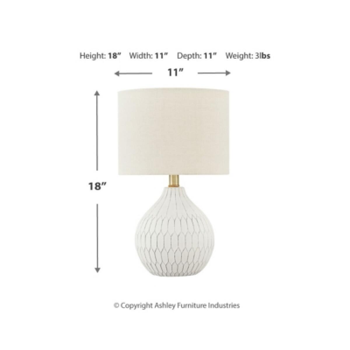Wardmont Table Lamp Lighting Ashley Furniture 11