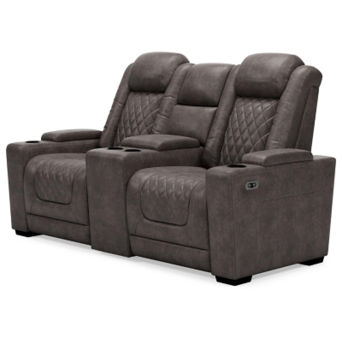 HyllMont Power Reclining Loveseat with Console Loveseats Ashley Furniture 25
