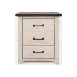 Madison County Power Nightstand Vintage White Finish