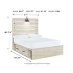 Cambeck Full Panel Bed with 4 Storage Drawers Beds Ashley Furniture 23