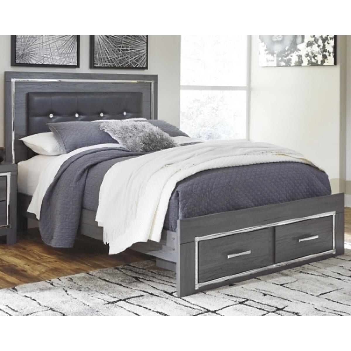 Lodanna Queen Panel Bed with 2 Storage Drawers Beds Ashley Furniture 12