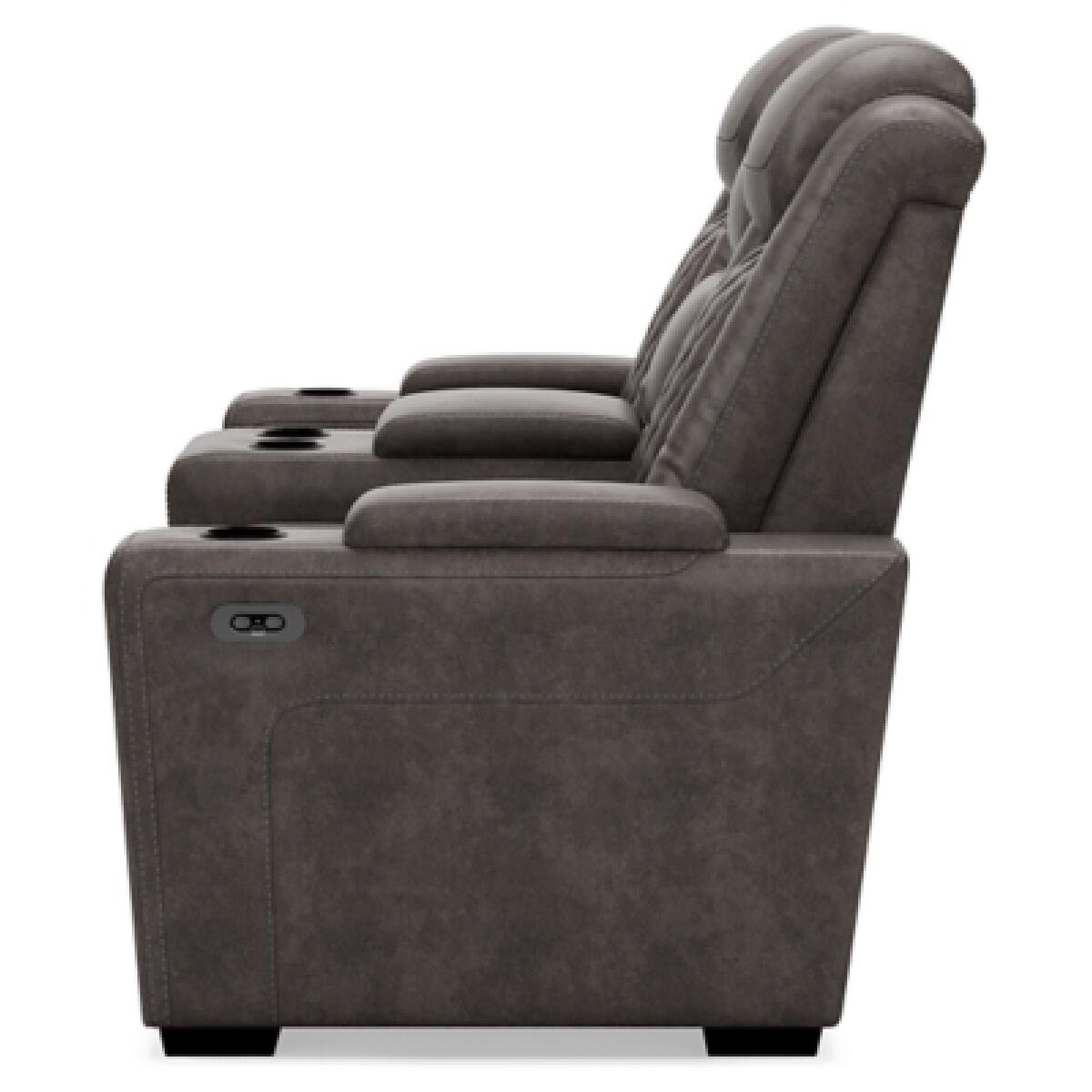 HyllMont Power Reclining Loveseat with Console Loveseats Ashley Furniture 27