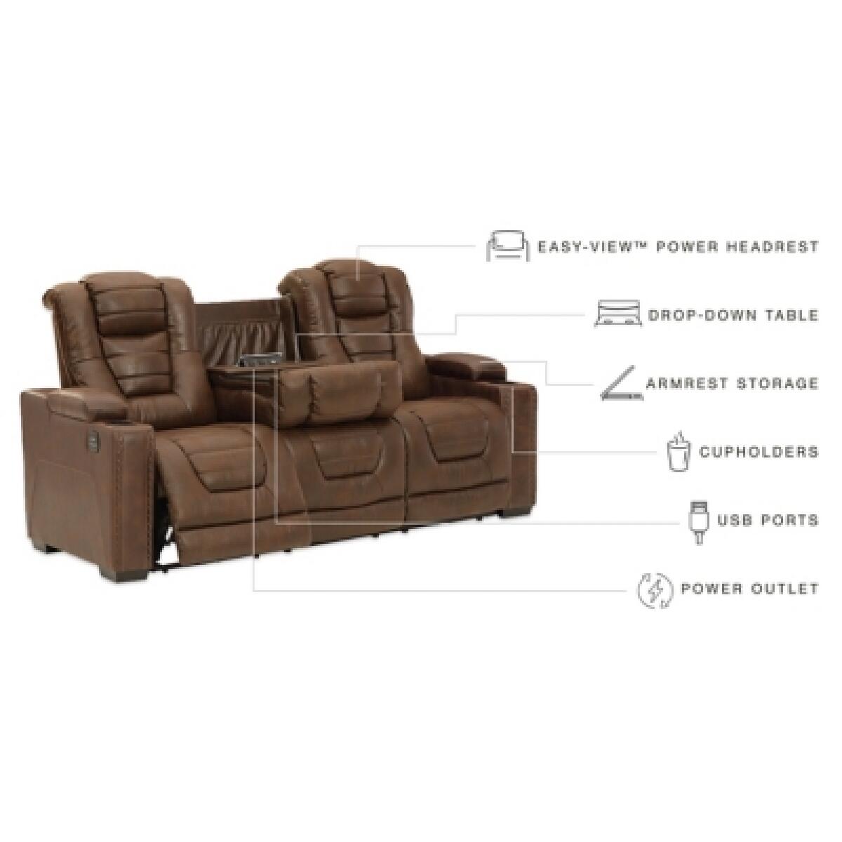 Owner’s Box Power Reclining Sofa Sofas Ashley Furniture 21
