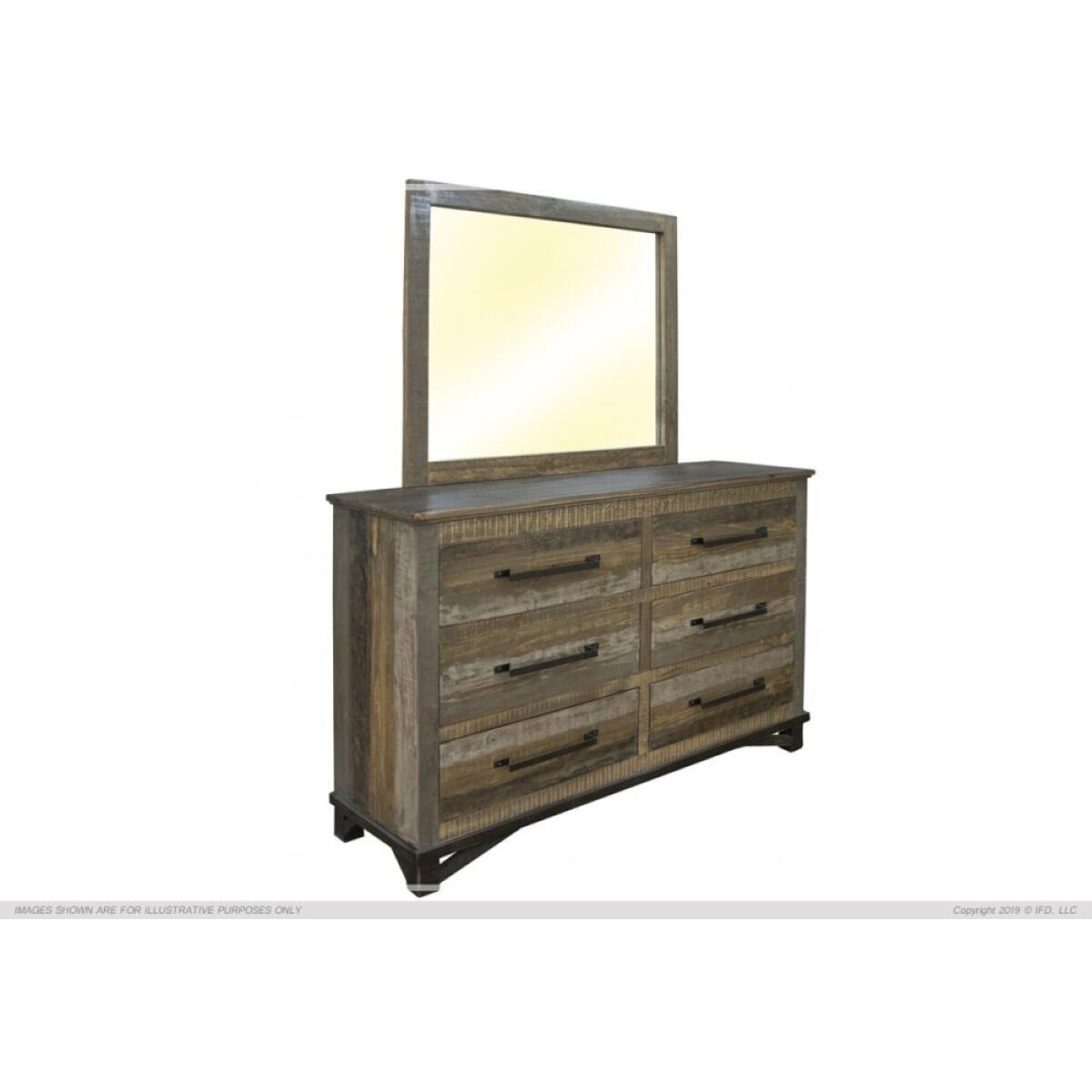 Loft Brown Mirror Mirrors International Furniture Direct 3