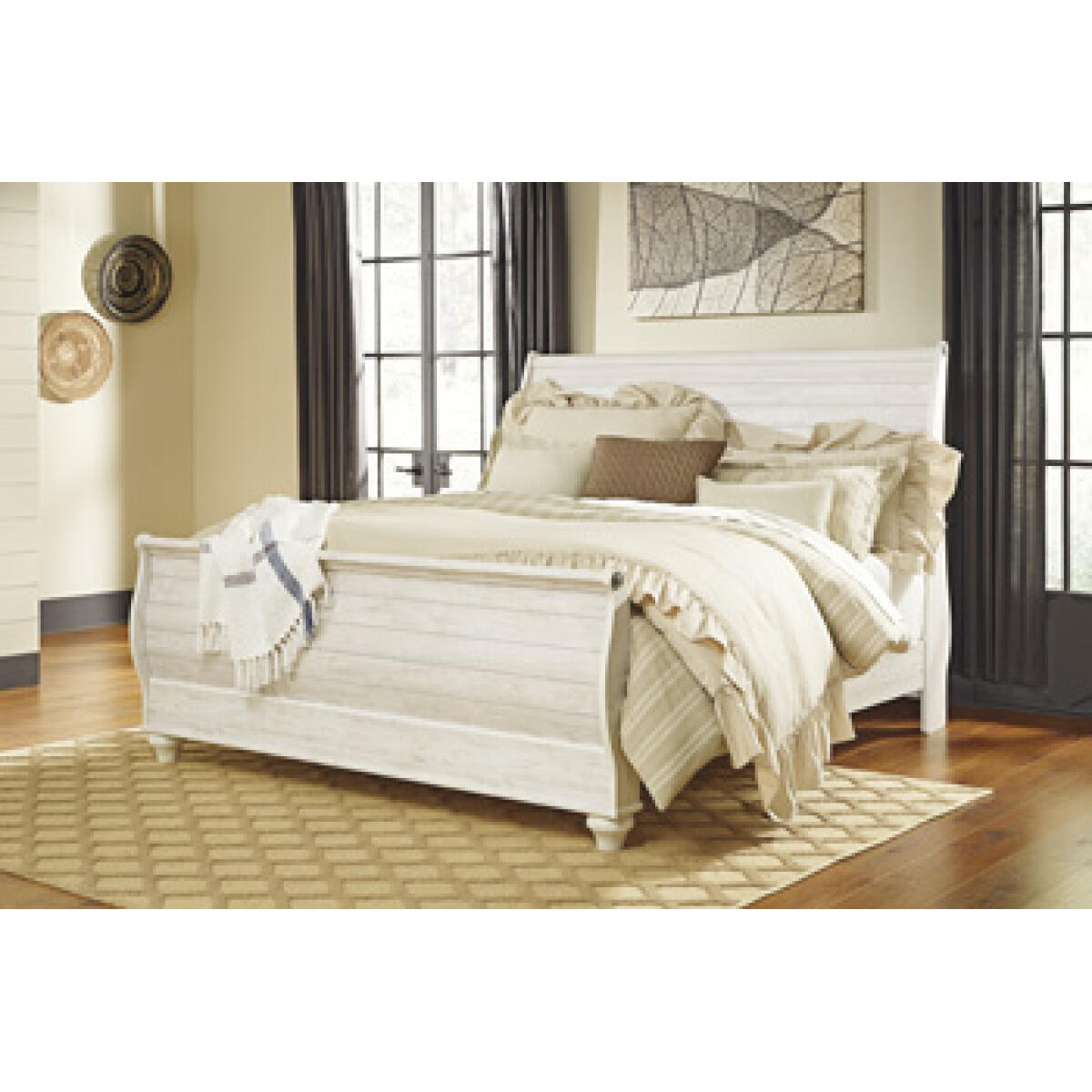 Willowton King Sleigh Bed Beds Ashley Furniture 9