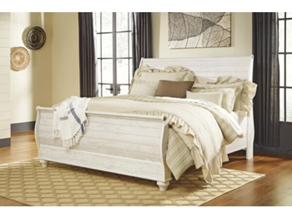 Willowton King Sleigh Bed Beds Ashley Furniture