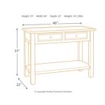 Bolanburg Sofa/Console Table End tables Ashley Furniture 17