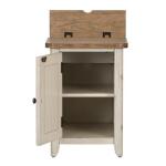 Farmhouse Reimagined Door Chair Side Table w/ Charging Station - Image 3